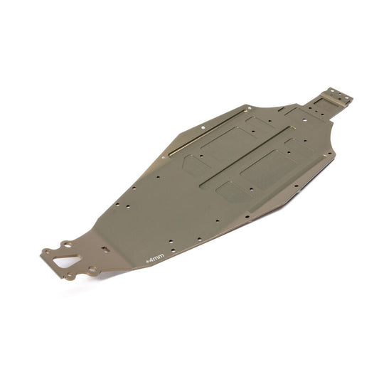 Chassis, +4mm, 2mm Plate: 22 5.0 for Dirt/Clay by TLR