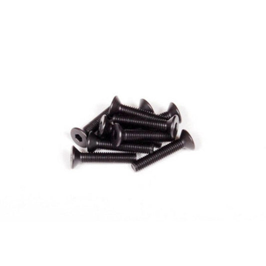 Hex Socket Flat Head M3x16mm, Black (10) by Axial