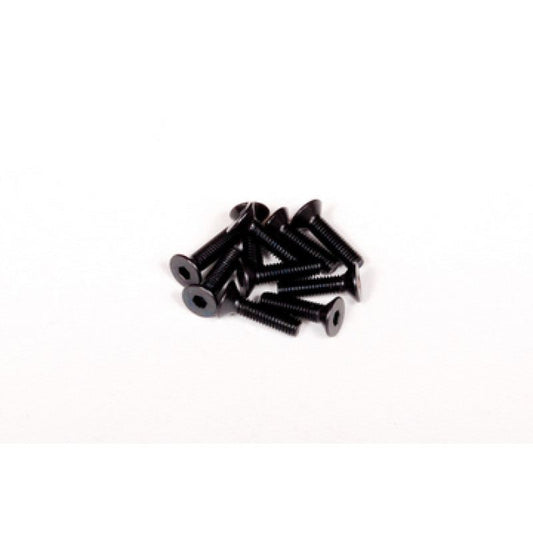 Axial AXA146 Hex Socket Flat Head M3x12mm Black (10)