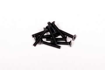 AXA148 Hex Socket Flat Head M3x18mm Black (10)