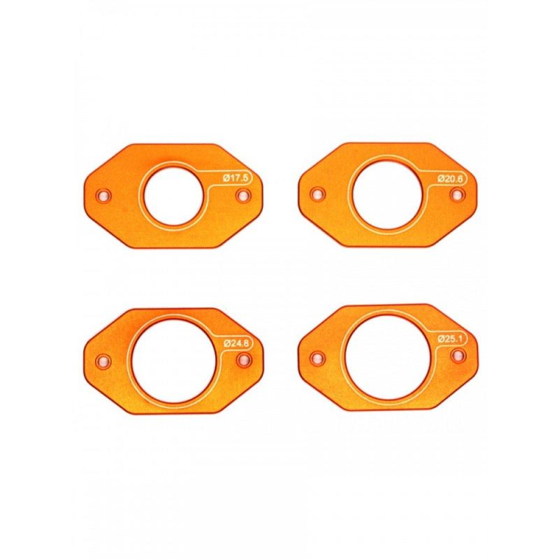 Wheel Piercer Plate For 1/32 Mini 4WD (Orange) by ArrowMax