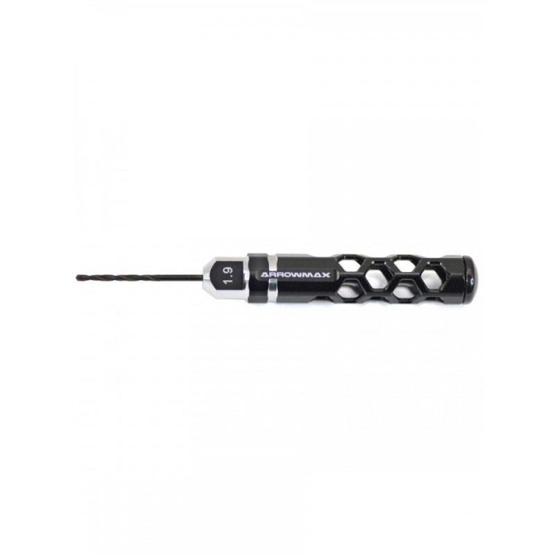 Drill 1.9MM For 1/32 Mini 4WD (Black) by ArrowMax
