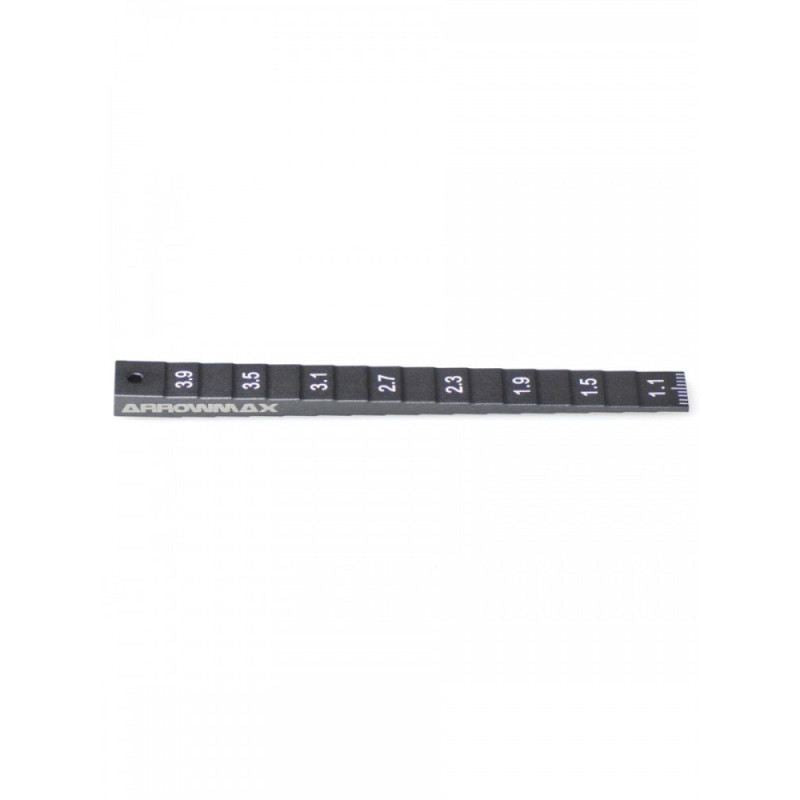 Setting Gauge 1-4MM (0.1MM) For 1/32 Mini 4WD (Gray) by ArrowMax