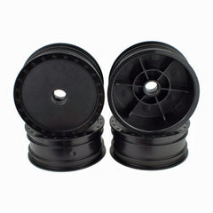 DE Racing Borrego Wheels for Associated B4 / Bearing / Front / BLACK / 4Pcs 2.2i