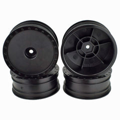 DE Racing Borrego Wheels for Associated B6 / Kyosho RB6 / Front / BLACK / 4Pcs 2