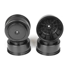 DE Racing Borrego SC Wheels for TLR TEN-SCTE - 22SCT/Tekno SCT410/BLACK/4pcs 2.2