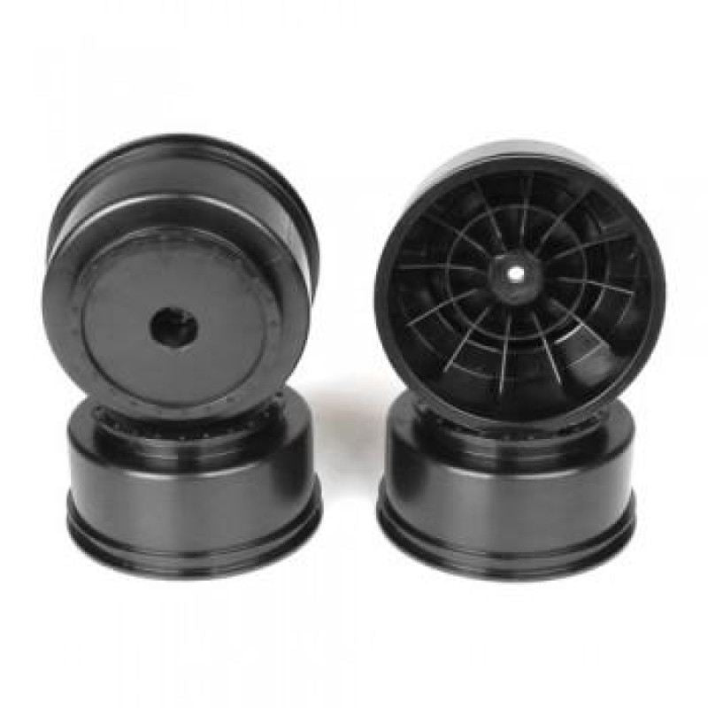 DE Racing Borrego SC Wheels for Associated SC5M-SC10-ProSC/+3mm/BLACK/4pcs 2.2/3