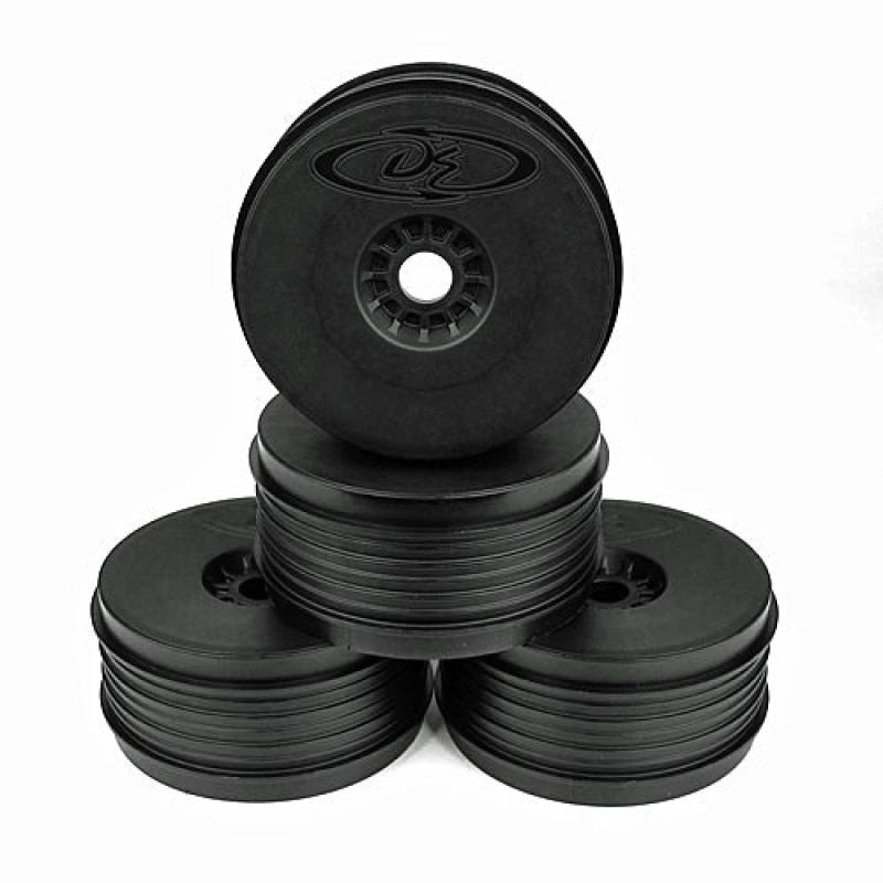 DE Racing Speedline PLUS Wheels for 1/8 Buggy / BLACK 4pcs