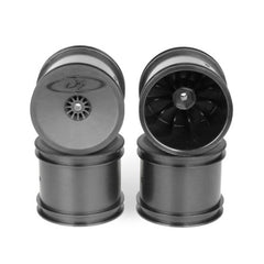 DE Racing SpeedLine Stadium Truck Black Wheels (4 Pcs.) 22T 1.0-4.0 only