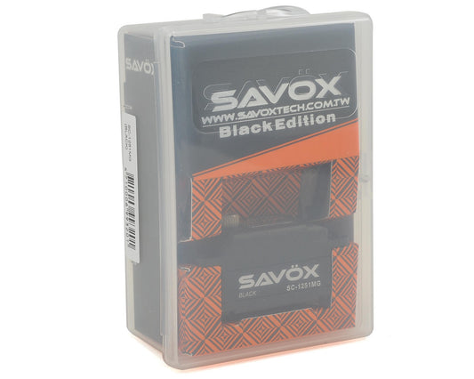 BLACK Savox LOW Profile Coreless Digital Servo,9kg/cm, 0.09 sec, 6.0V With Soft