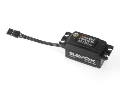 BLACK Savox LOW Profile Coreless Digital Servo,9kg/cm, 0.09 sec, 6.0V With Soft