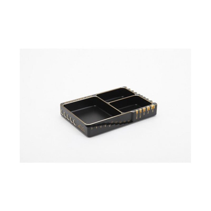 Multi Alu Case For Screws (120X80X18mm) Black Golden by Arrowmax