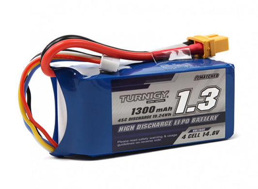 Turnigy 1300mAh 4S 45C Lipo Pack