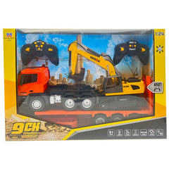#1319 1:24 9CH RC Truck and Trailer with 1:24 6CH RC Excavator Combo Set