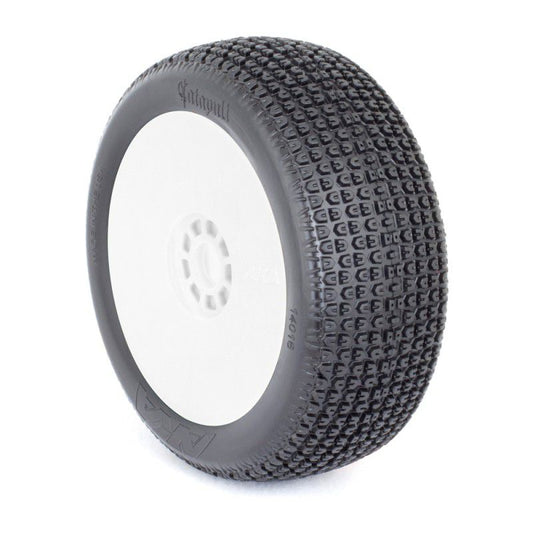 1:8 BUGGY CATAPULT (SOFT) EVO WHEEL PRE-MOUNTED WHITE by AKA