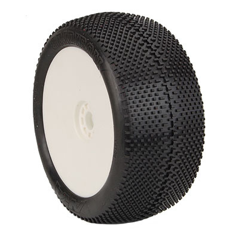 1:8 TRUGGY EVO GRIDIRON SUPER SOFT - LONG WEAR PRE-MNTD WHITE by AKA