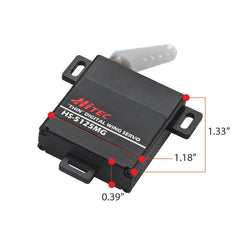 HS-5125MG Digital Wing Servo, 4.8V 3.0kg/0.17 sec, 6.0V 3.5kg/0.13 sec,