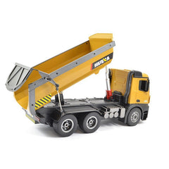 #1573 NEW 2.4G 10ch RC Die-cast Dump Truck 1/14 scale by HUINA