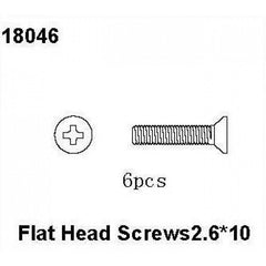 Flat Head Screws 2.6*10, RCPRO 1/18 MT