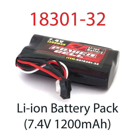 7.4V 1200mAh Li-Ion Pack 1/18 Storm brushed 4WD MT