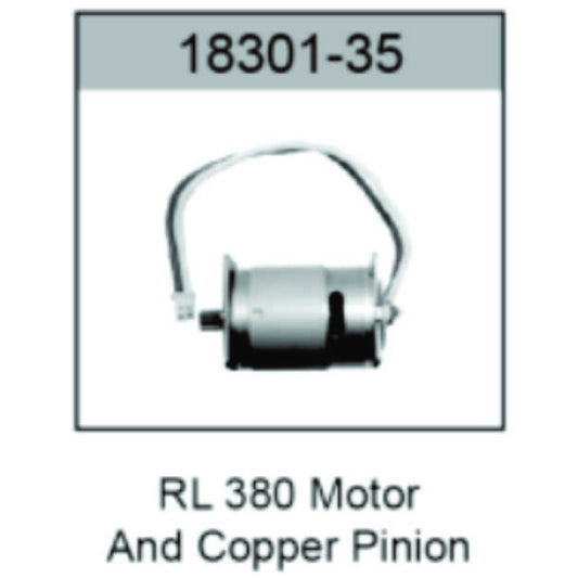 380 Brushed Motor copper pinion & Wire
