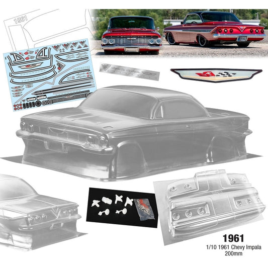 1/10 1961 Chevy Impala 200mm Wide, WB 258mm
