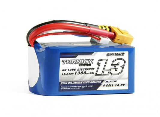 Turnigy 1300mAh 4S 60C Lipo Pack w/XT60