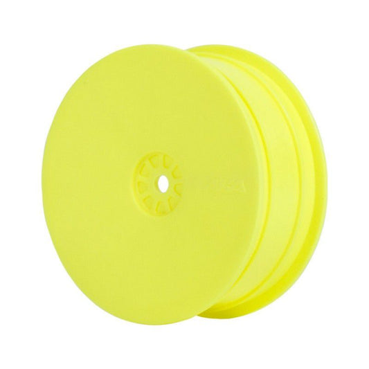1:10 BUGGY 2WD FRONT WHEEL YELLOW 10mm Hex LOSI Vintage 22 1.0 & 2.0 TLR by AKA