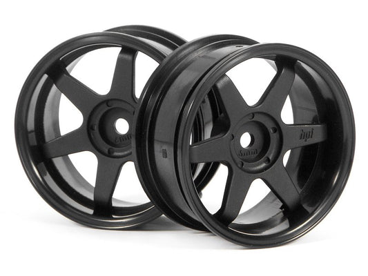 HPI 1/10 W: TE37 26mm Black 6off