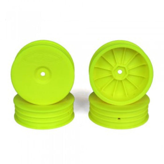 Slim Speedline Buggy Wheels for TLR 22 3.0 - 4.0 / Front / YELLOW / 4Pcs 2.2in