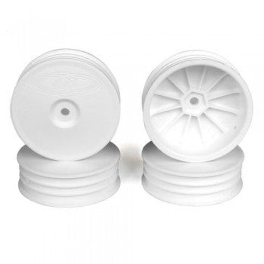 Slim Speedline Buggy Wheels for TLR 22 3.0 - 4.0 / Front / WHITE / 4Pcs 2.2in