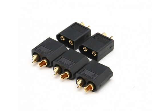 XT60 Genuine Black Male Connector (5pcs)