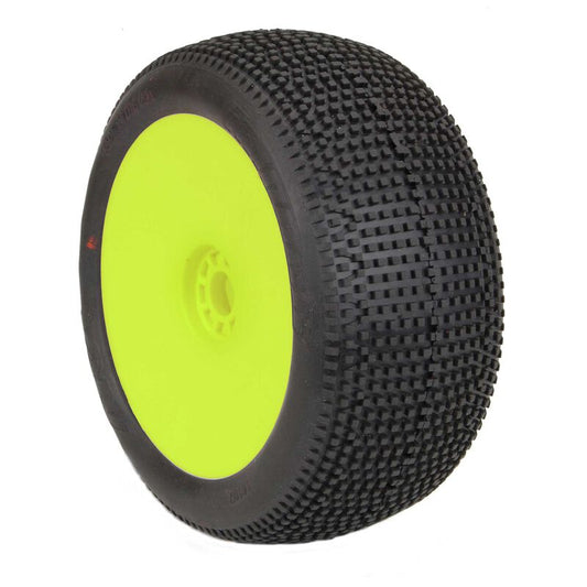 1:8 TRUGGY EVO IMPACT SUPER SOFT - LONG WEAR PRE-MNTD YELLOW (0 OFFSET) by AKA