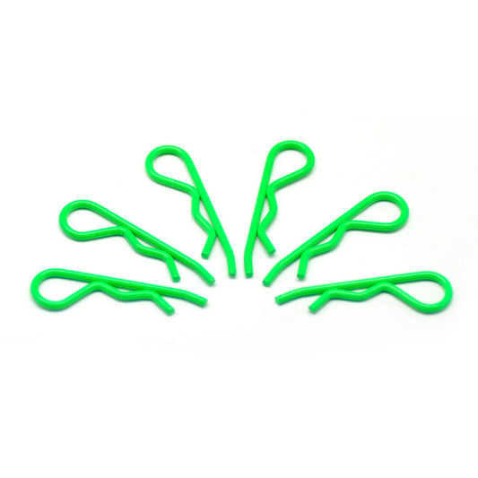Body Clip 1/8 - Fluorescent Green (6)