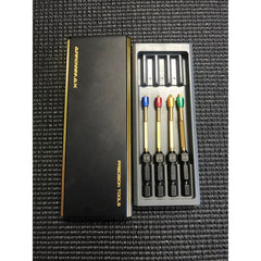 AM Power Tool Tip Set 4 Pieces Metric 1.5, 2, 2.5, 3mm With Alu Case Black
