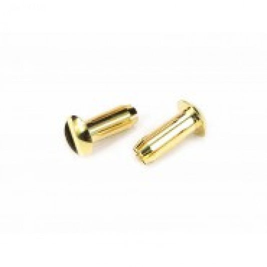 Low Profile 5mm Lipo Battery connector 24K (2) by Arrowmax (5x13mm)
