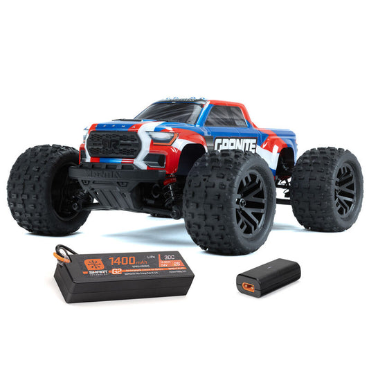 1/18 GRANITE GROM MEGA 380 Brushed 4X4 Monster Truck RTR with Battery & Charger,