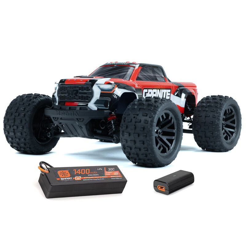 1/18 GRANITE GROM MEGA 380 Brushed 4X4 Monster Truck RTR with Battery & Charger,