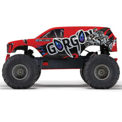 1/10 GORGON 4X2 MEGA 550 Brushed Monster Truck RTR with Battery & Charger, Red