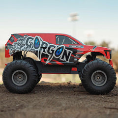 1/10 GORGON 4X2 MEGA 550 Brushed Monster Truck RTR with Battery & Charger, Red