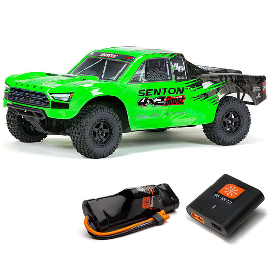 SENTON BOOST 4X2 550 Mega 1/10 2WD SC Smart Spektrum USB Charger and Battery