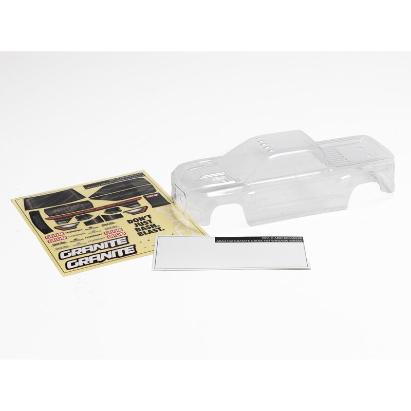 Granite GROM Body (Clear) by ARRMA