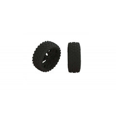 AR550057 2HO Tire Set Glued Black (2) Suits Typhon 4X4 Mega & 3S BLX 17mm Hex by