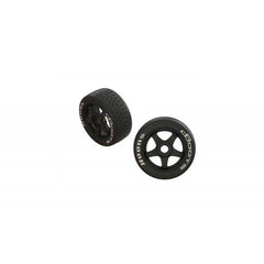 DBoots Hoons 42/100 2.9 Belted Tire White (Medium Compound) Pre Glued on 5-Spoke