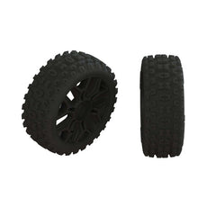 Dboots '2HO' Tire Set Glued Gun Metal (2) 17mm Hex fit 1/8th Typhon Mega and BLX