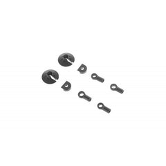 AR330338 Shock Rod End Set Nero (2) Fits 6S Kraton, Outcast, Notorious, Talion,