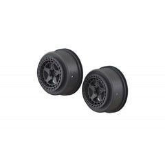 AR510096 SC 2.2/3.0 Wheel 14mm Hex Black (2) suit Senton Mega & 3S BLX by ARRMA