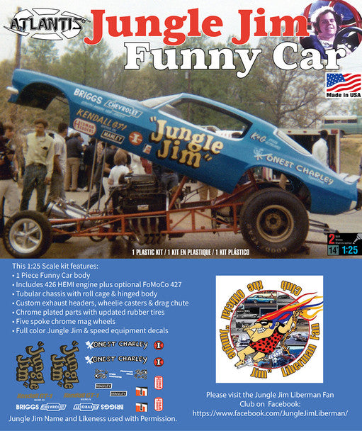 Atlantis 1/25 Jungle Jim CamaroFunnyCar