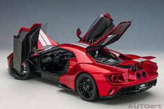 AUTOart 1/12 Ford GT Red w/silver