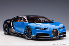 AUTOart 1/12 Bugatti Chiron Blue/Blue